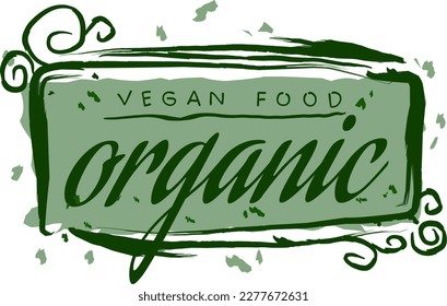 ilustración de diseño de vector de texto con tema de color verde natural adecuado para el tema de salud, naturaleza, fondo, pegatina, plantilla, etiqueta, banner