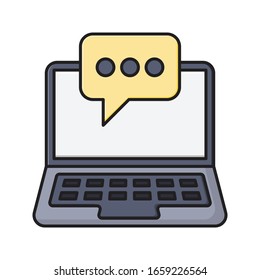 text vector flat color icon 