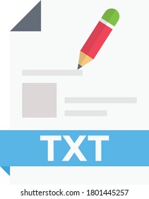 text vector flat color icon 