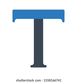 text vector glyph colour icon