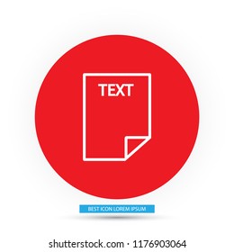 Text vector icon