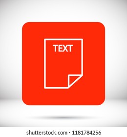 Text vector icon