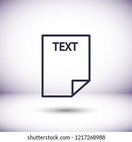 Text vector icon