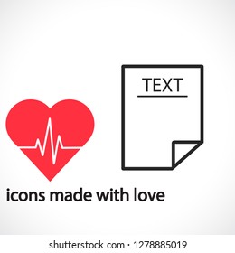 Text vector icon