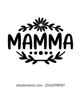 Text vector image of the word MAMA, print, sublimation, sticker