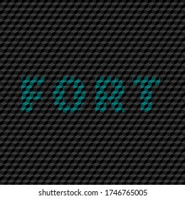 text of the word ford, in capital letter on texture in rigid and strong black color
