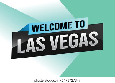 Textwort Willkommen bei LV Las Vegas Stadt USA Icon Logo Poster Vektorgrafik Modernes Design Grafik kann Banner, Flyer, Web, Slot Casino, Hotel, Sportveranstaltung, Sonderaktion Tour Urlaub

