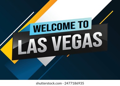 Textwort Willkommen bei LV Las Vegas Stadt USA Icon Logo Poster Vektorgrafik Modernes Design Grafik kann Banner, Flyer, Web, Slot Casino, Hotel, Sportveranstaltung, Sonderaktion Tour Urlaub

