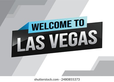 text word welcome to LV Las Vegas city USA icon logo poster vector modern design graphic can use banner, flyer, web, slot casino, hotel, sport event, special promo tour trip vacation holiday

