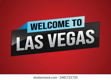 text word welcome to LV Las Vegas city USA icon logo poster vector modern design graphic can use banner, flyer, web, slot casino, hotel, sport event, special promo tour trip vacation holiday

