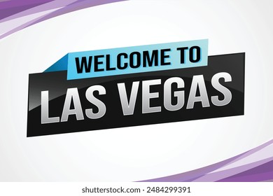 text word welcome to LV Las Vegas city USA icon logo poster vector modern design graphic can use banner, flyer, web, slot casino, hotel, sport event, special promo tour trip vacation holiday

