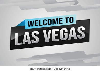 text word welcome to LV Las Vegas city USA icon logo poster vector modern design graphic can use banner, flyer, web, slot casino, hotel, sport event, special promo tour trip vacation holiday

