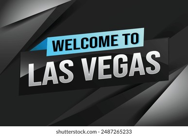 text word welcome to LV Las Vegas city USA icon logo poster vector modern design graphic can use banner, flyer, web, slot casino, hotel, sport event, special promo tour trip vacation holiday

