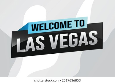 text word welcome to LV Las Vegas city USA icon logo poster vektor moderne design grafik kann verwenden banner, flyer, web, slot casino, hotel, sport event, special promo tour trip holiday

