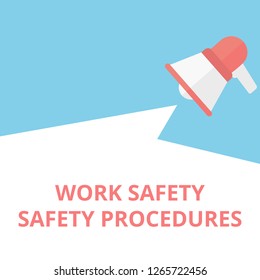 Text Writing Work Safety Safety Procedures Stock Vector (Royalty Free ...