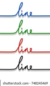 Text written by hand. Line - hand written text
 