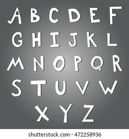 Text written with chalk white, white letters on a school blackboard