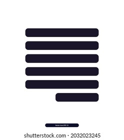 text_justify_right icon. Layout Sign and symbol icons. vector illustrations. 
