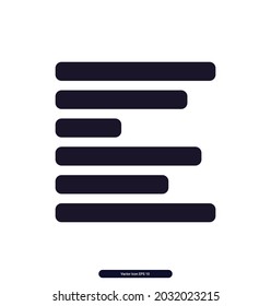 text_left_align icon. Layout Sign and symbol icons. vector illustrations. 