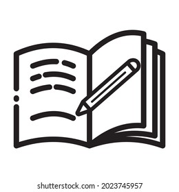 textbook book symbol design icon