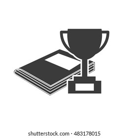 textbook with education icon vector illustration design