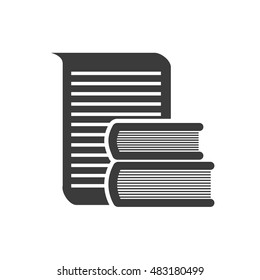 textbook with education icon vector illustration design