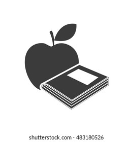 textbook with education icon vector illustration design