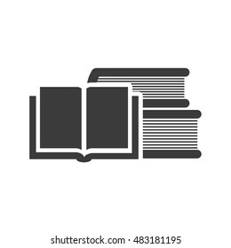 textbook with education icon vector illustration design