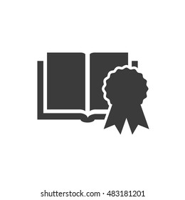 textbook with education icon vector illustration design