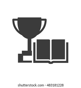 textbook with education icon vector illustration design