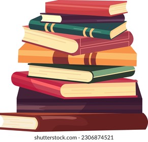 textbook illustration set, fiction vector illustration