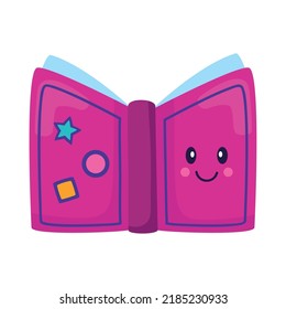 Textbook Kawaii School Supply Icon