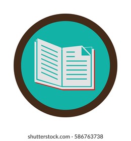 textbook library isolated icon