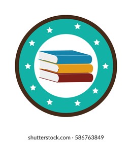 textbook library isolated icon