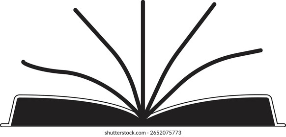 Livro-texto com ícone de lupa simbolizando a pesquisa detalhada do livro ou a análise de leitura com fundo transparente