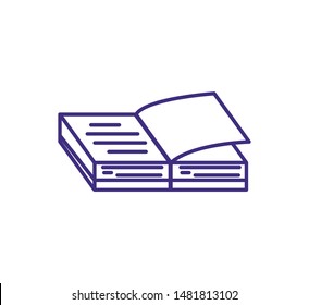 textbook open supply isolated icon