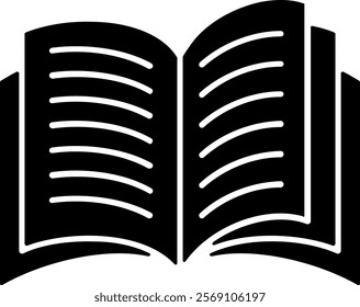 Textbook Solid Style Sample EPS Icon