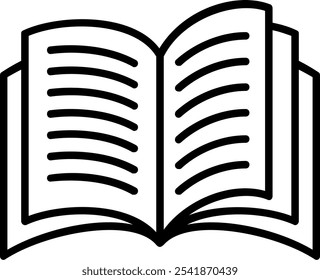 Símbolo de design de ícone de vetor de livro de texto