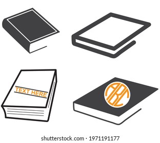 Textbook vector, textbook sign symbol icon vector illustration, textbook silhouette.
