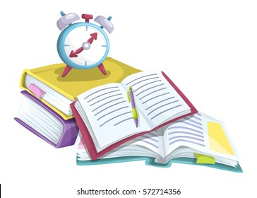 Textbooks with clock