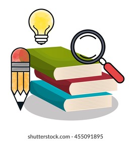 textbooks isolated icon design, vector illustration
