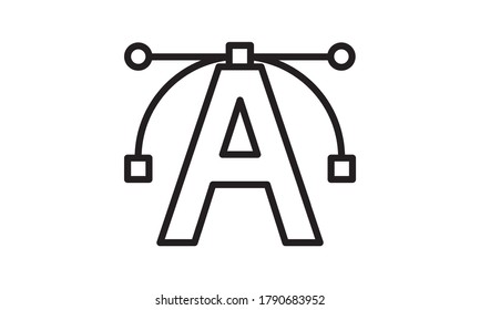 Text-editor icon flat style vector illustration.