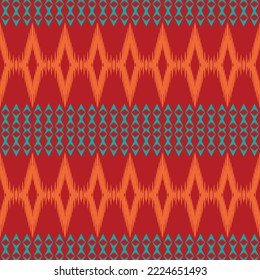 ฺฺBatik Textile African ikat seamless pattern digital vector design for Print saree Kurti Borneo Fabric border brush symbols swatches designer