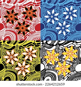 vector de ornamento geométrico de arte textil