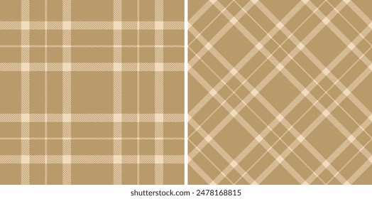 Textile background fabric of texture tartan check with a vector plaid seamless pattern. Set in novelty colors for messy stripe patterns in clothing.