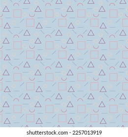Textile background pattern blue geometric