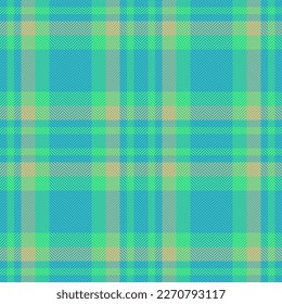 Textile background pattern. Seamless texture fabric. Vector tartan check plaid in lime and turquoise colors.
