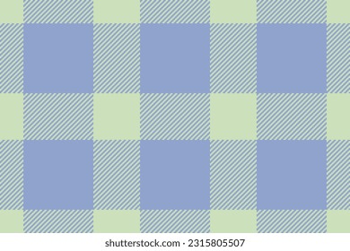 Textile background plaid of vector texture seamless with a check fabric tartan pattern in light and blue colors.