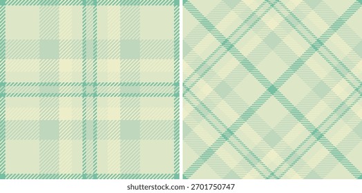 Fundo têxtil sem emenda de verificação de textura de tartan com um vetor de padrão de tecido xadrez. Definido em cores da moda de arte de listras bagunçadas.