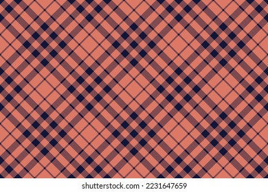 Textile background tartan. Vector pattern plaid. Fabric check texture seamless in red and dark colors.